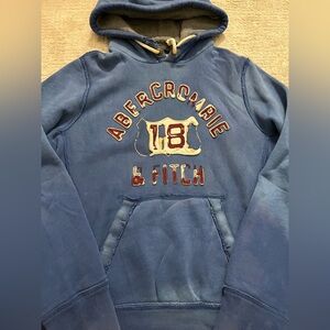 VINTAGE Y2K Abercrombie and Fitch Distressed Heavyweight Hoodie